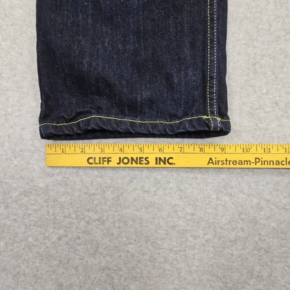 Black & Blue Denim Men's Jeans Dark Wash 38x32 Cotton Straight Leg - Picture 10 of 10